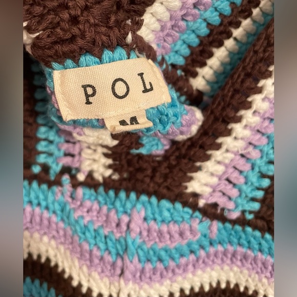 POL Crochet Spaghetti Strap Top Triangle Top - Picture 3 of 4